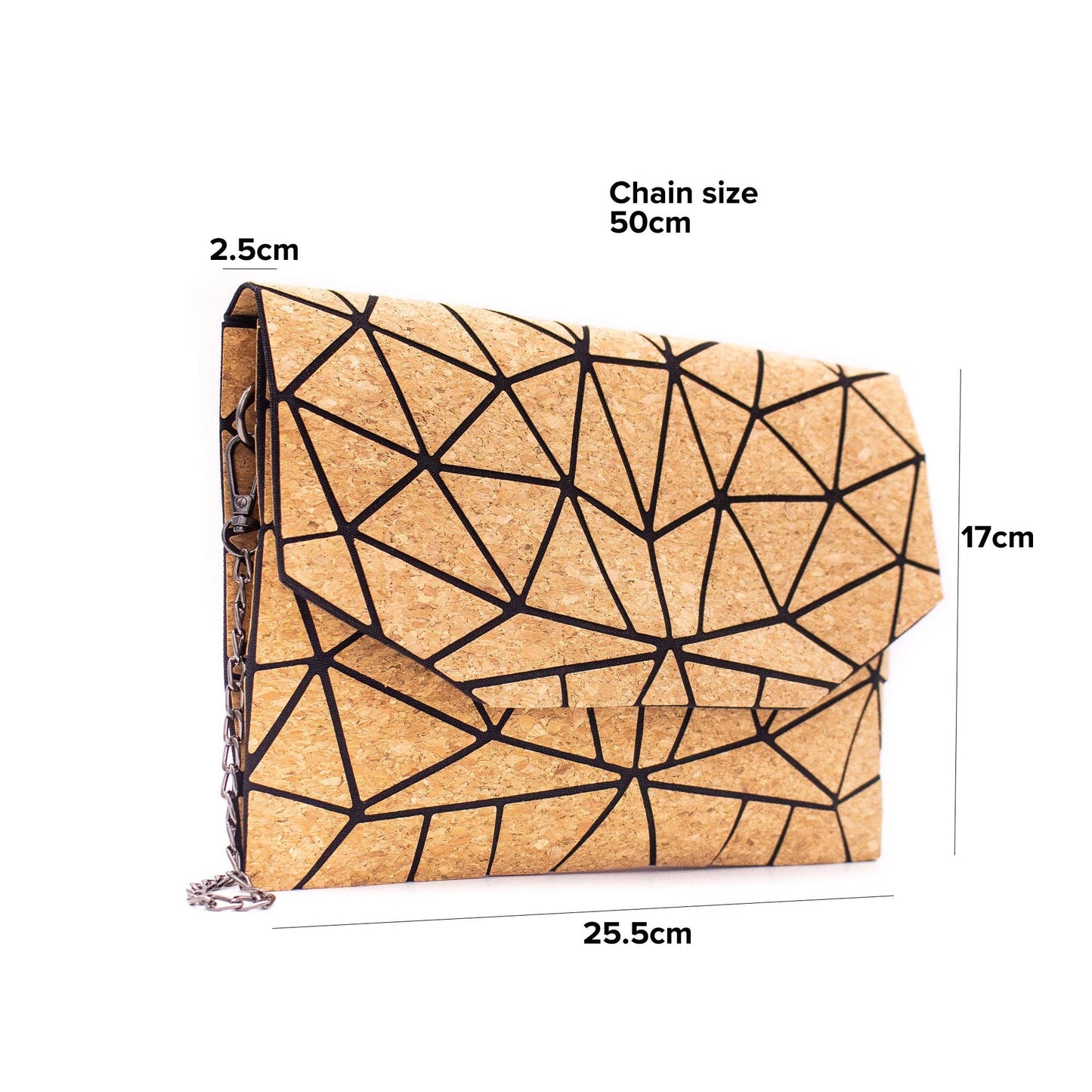 Cork Geometric Chain Crossbody cork Bag BAG-2069-11