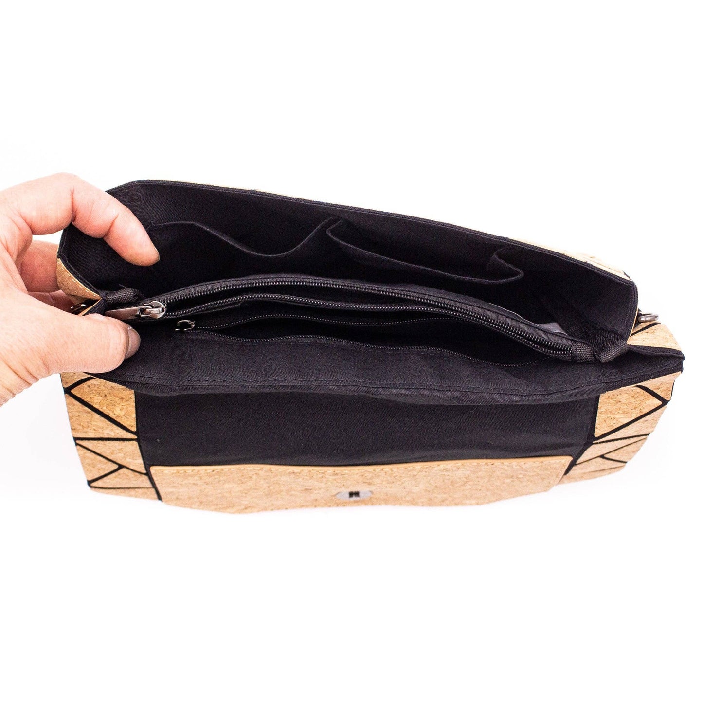 Cork Geometric Chain Crossbody cork Bag BAG-2069-10