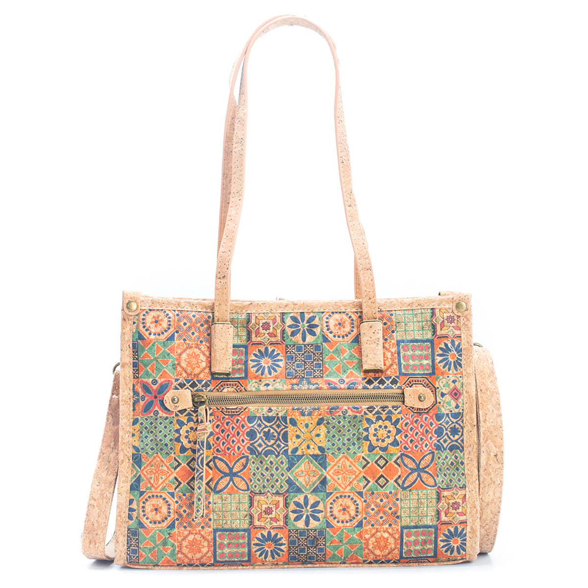 Natural Cork Women's Tote Bag with Shoulder Strap summer BAG-019-6