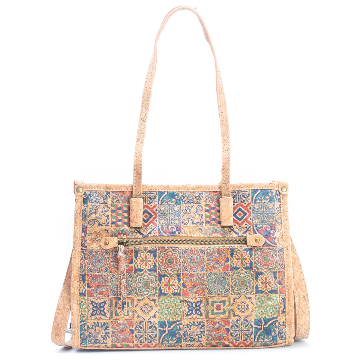 Natural Cork Women's Tote Bag with Shoulder Strap summer BAG-019-7