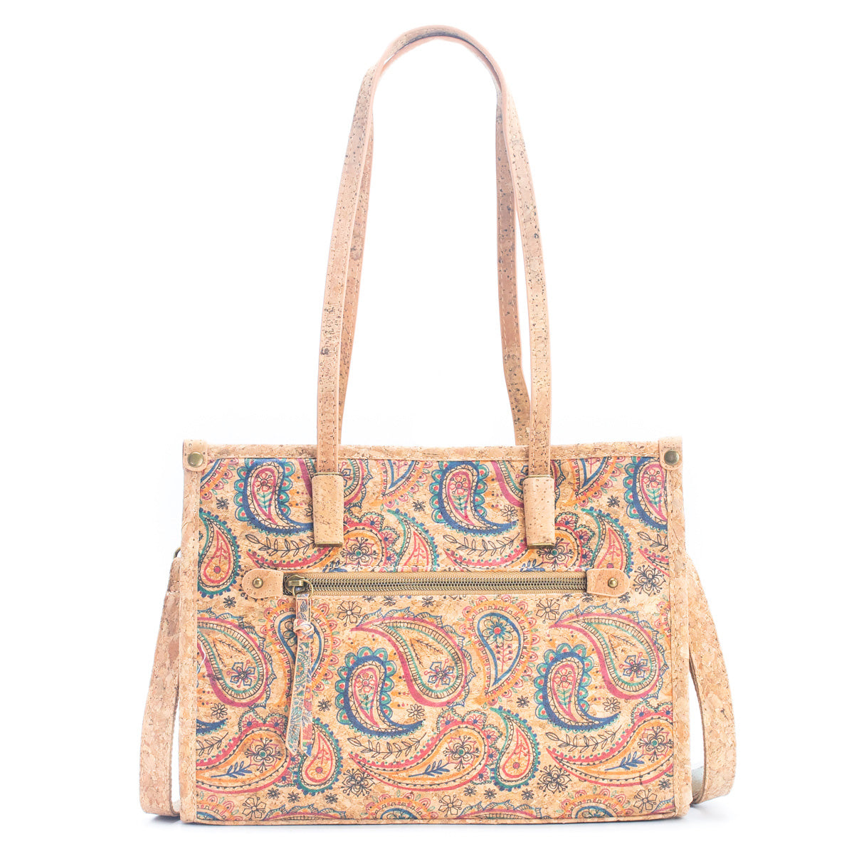 Natural Cork Women's Tote Bag with Shoulder Strap summer BAG-019-8