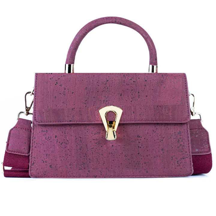 Sac élégant en liège avec boucle dorée - VALENA