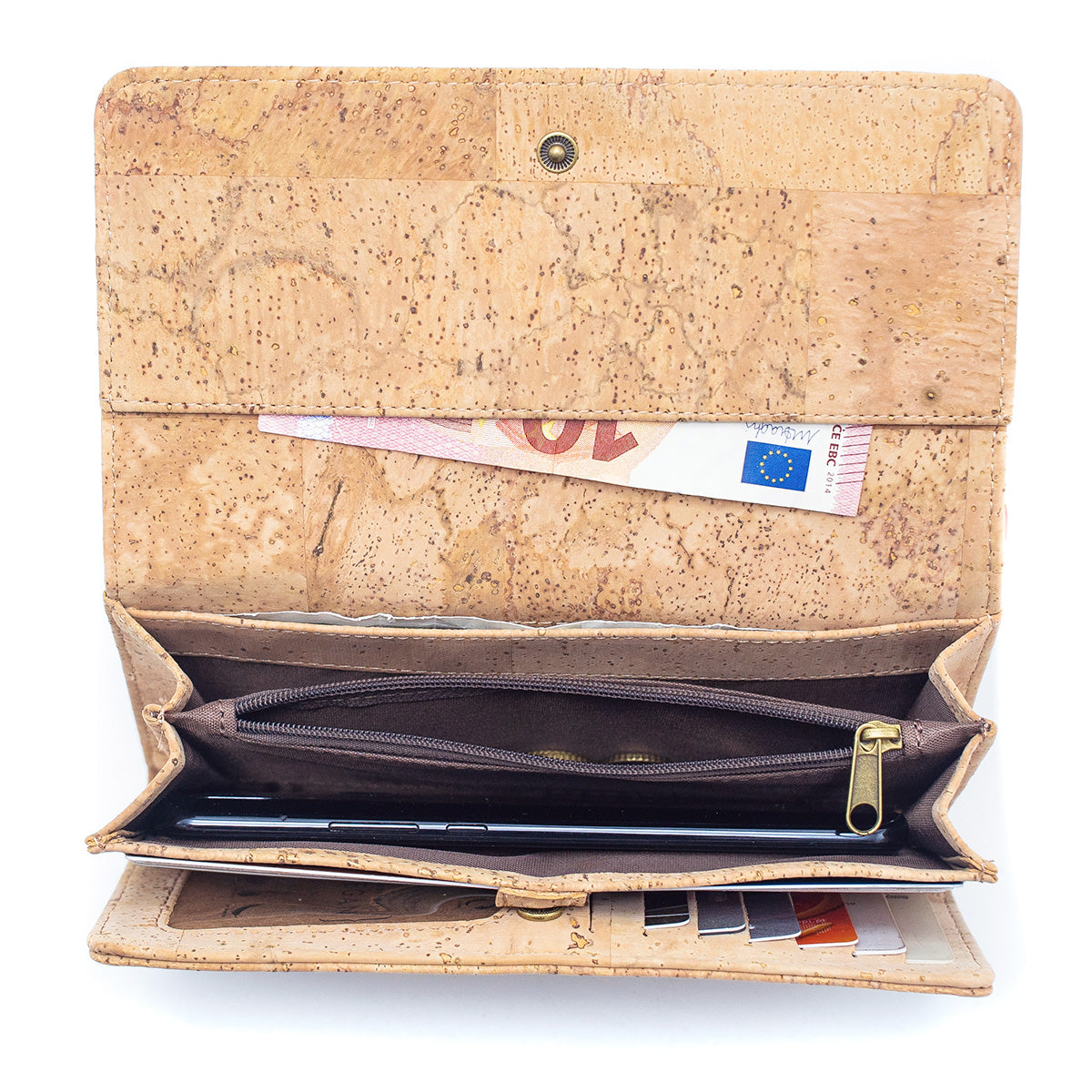 Lux cork bifold smart vegan women's wallet BAG-2017-C-2