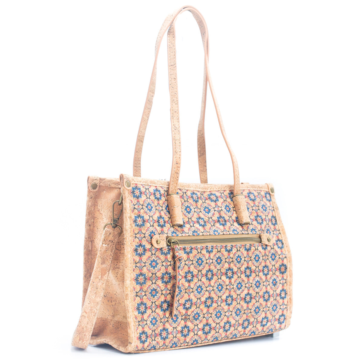 Natural Cork Women's Tote Bag with Shoulder Strap summer BAG-019-1