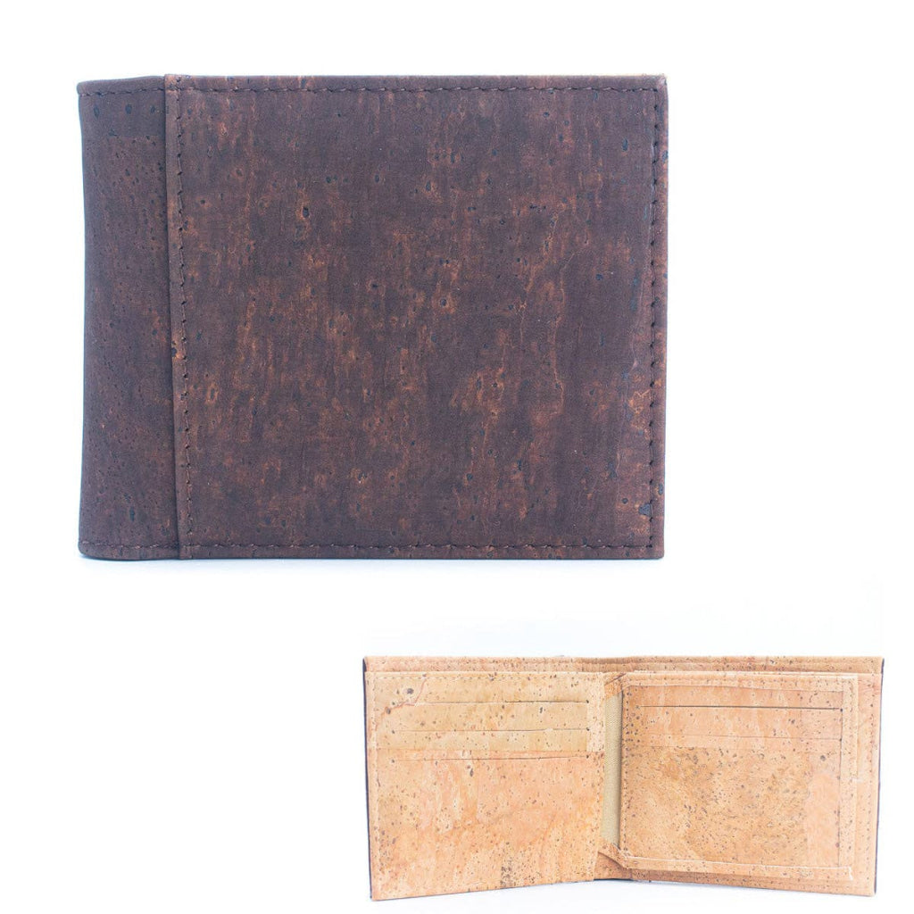 BUY 1 GET 1 FREE: Brown Cork Men's Cardholder Wallet BAG-2074-DEF-7