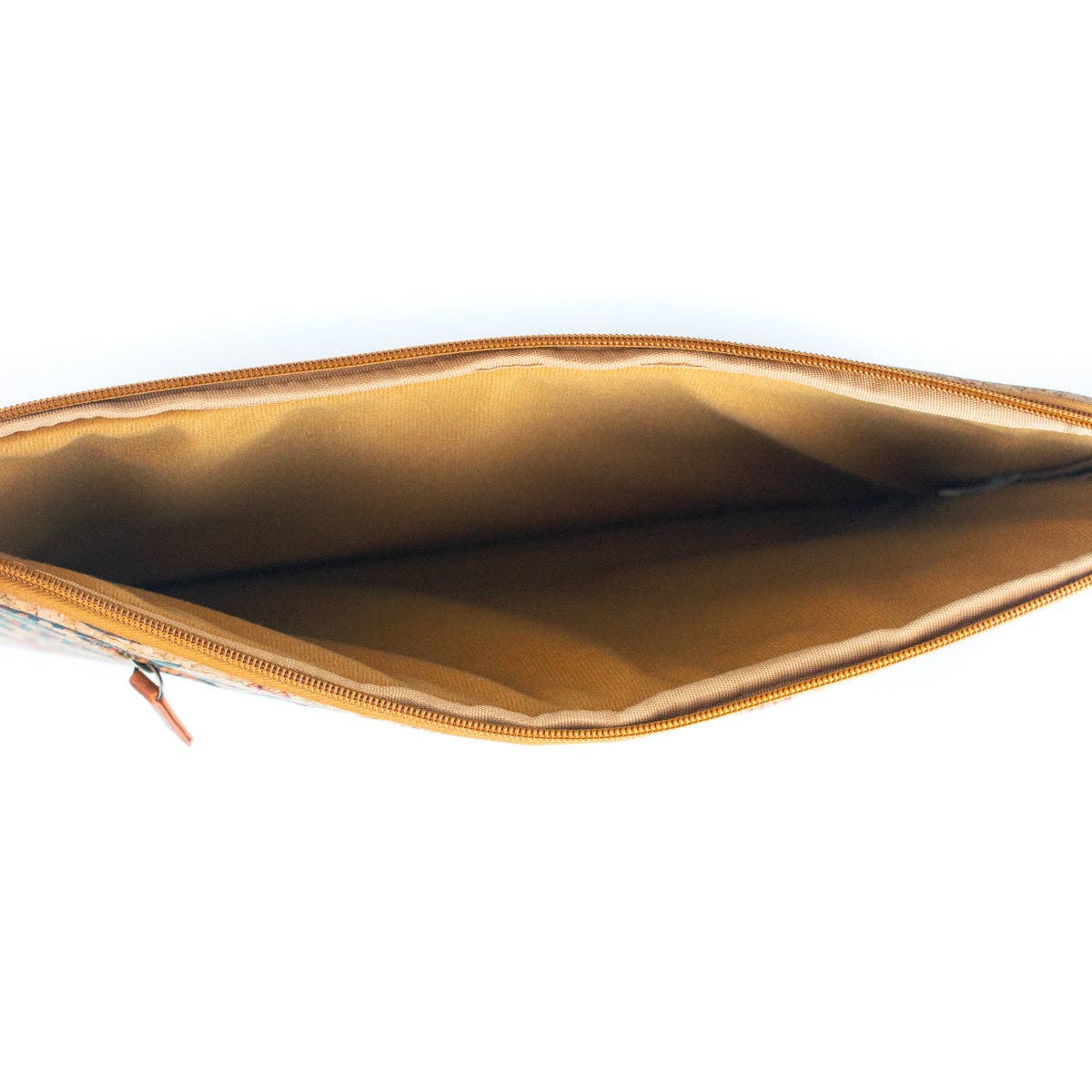 Natural Cork and Printed Notebook Laptop Sleeve - BAGF-074-2