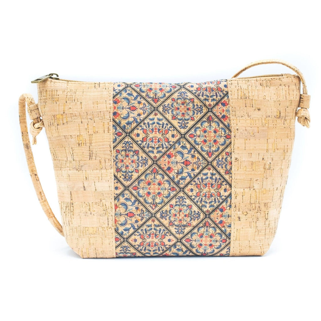 BUY 1 GET 1 FREE: Medium model Smart Printed Cork Crossbody Bag BAGD-308-6