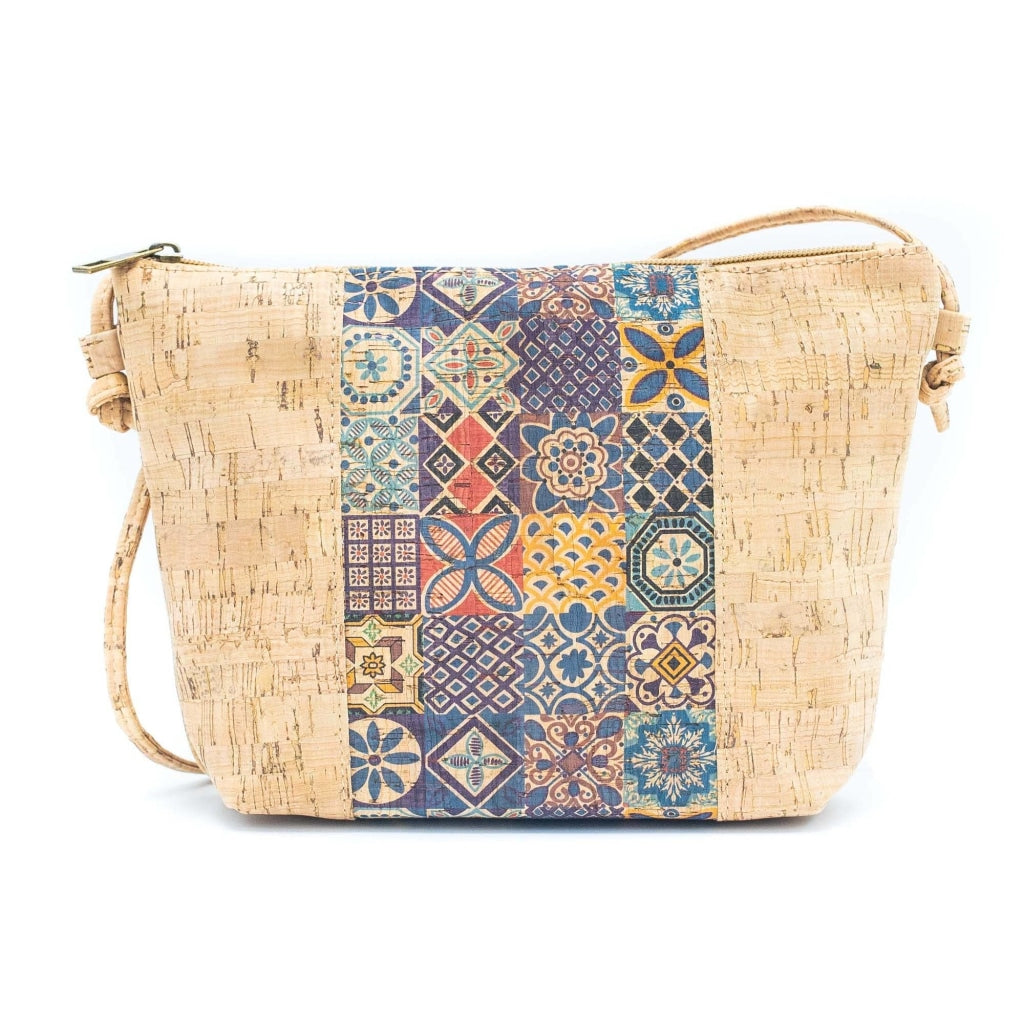 BUY 1 GET 1 FREE: Medium model Smart Printed Cork Crossbody Bag BAGD-308-9