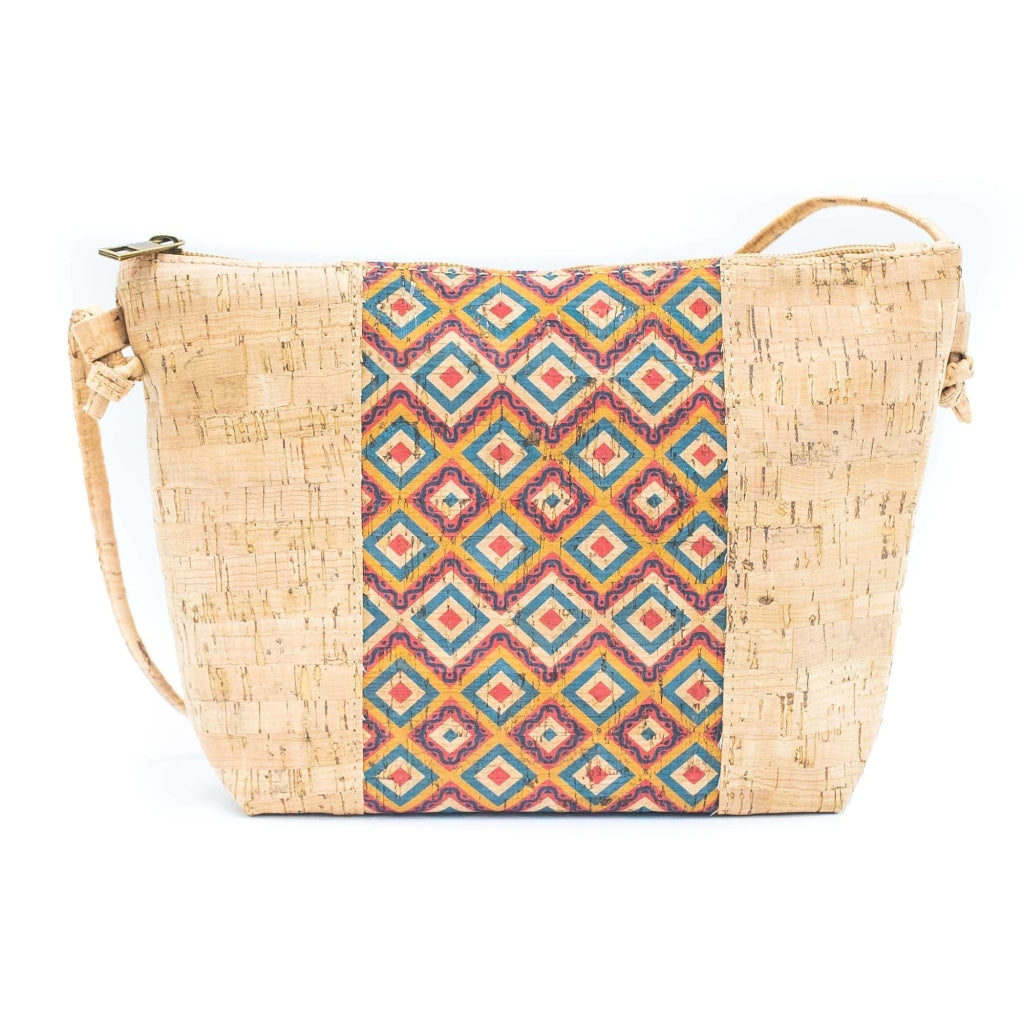 BUY 1 GET 1 FREE: Medium model Smart Printed Cork Crossbody Bag BAGD-308-10