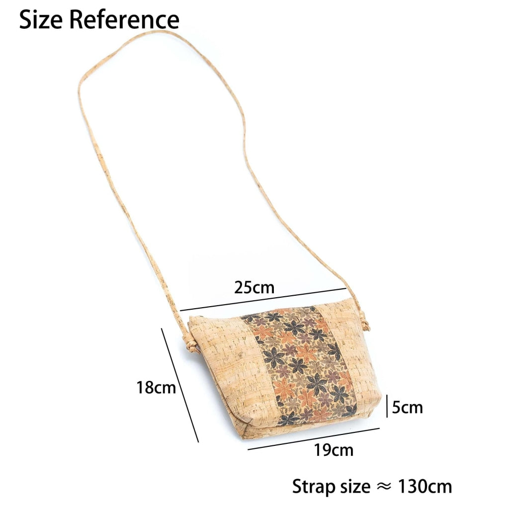 BUY 1 GET 1 FREE: Medium model Smart Printed Cork Crossbody Bag BAGD-308-4