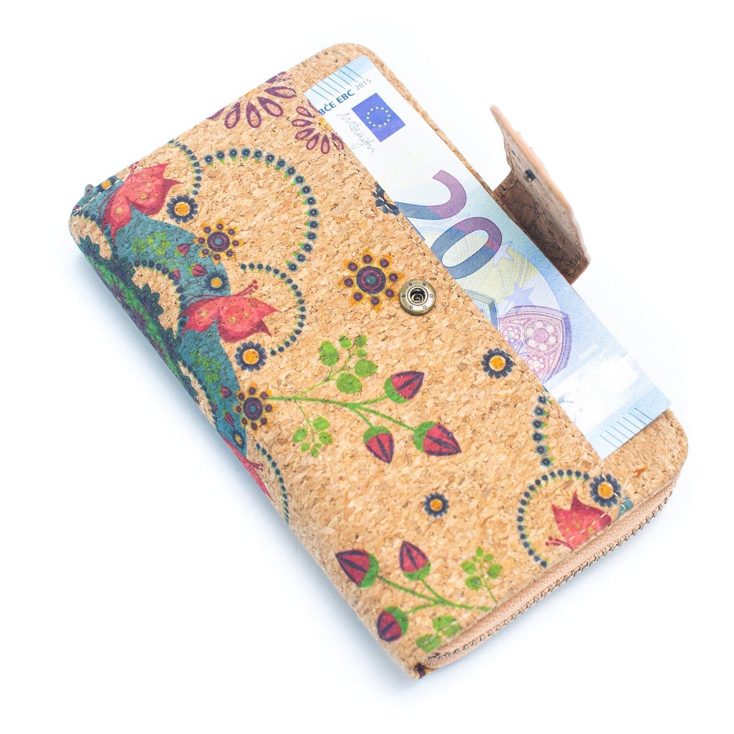 Portefeuille en liège - FLORA - Liegoo