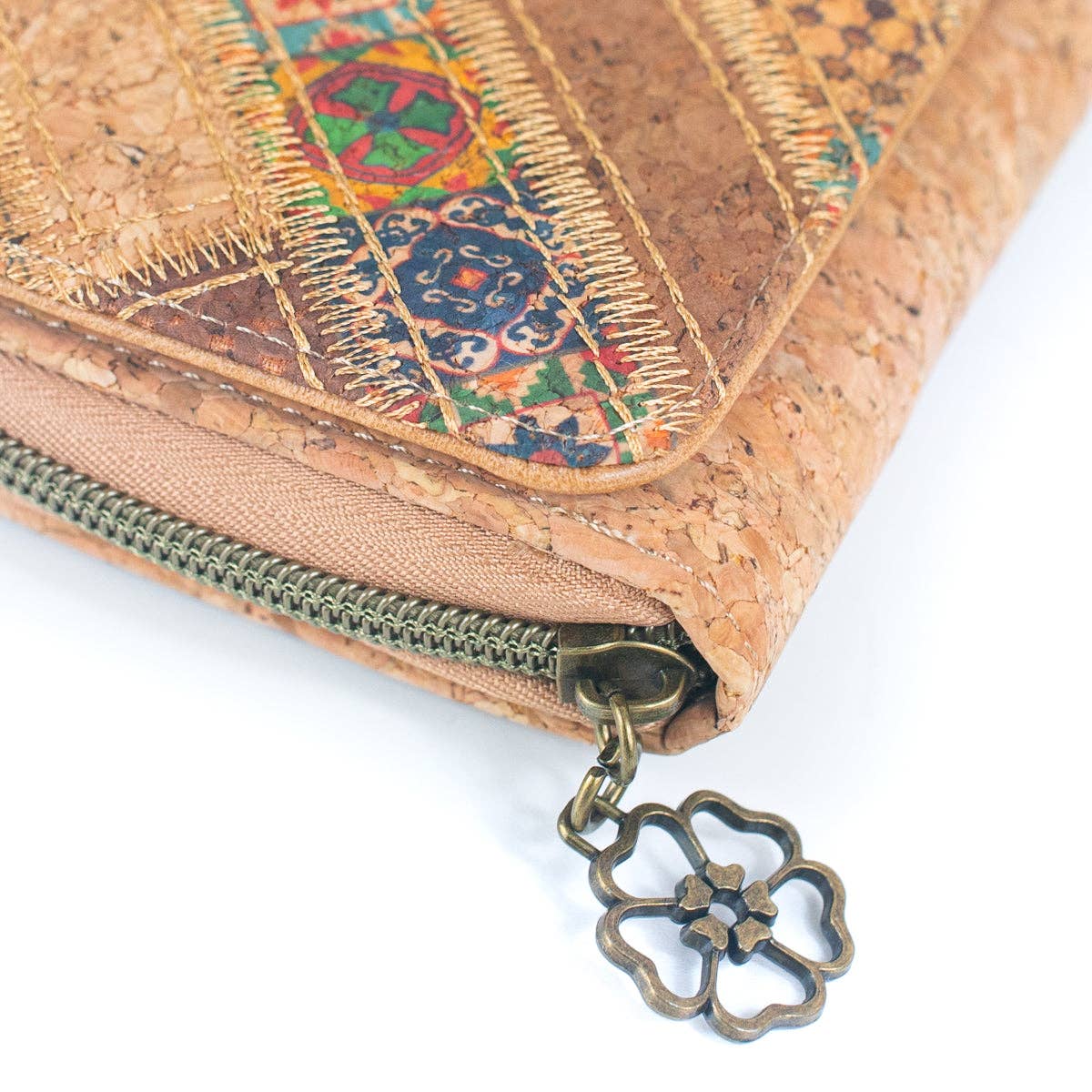 Natural Cork Women's Crossbody Wallet  BAGF-066-2