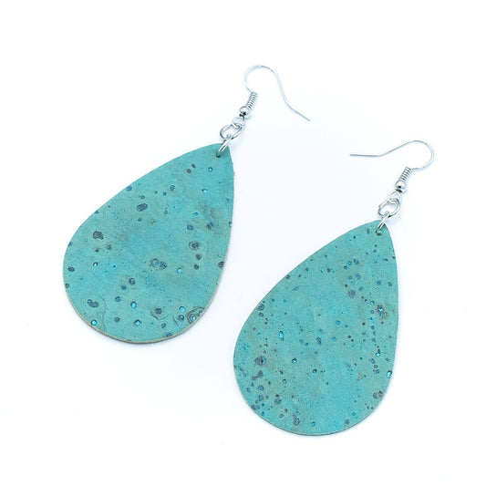 fabric handmade ladies earrings, stylish jewelry for women cork earringER-074-G-0