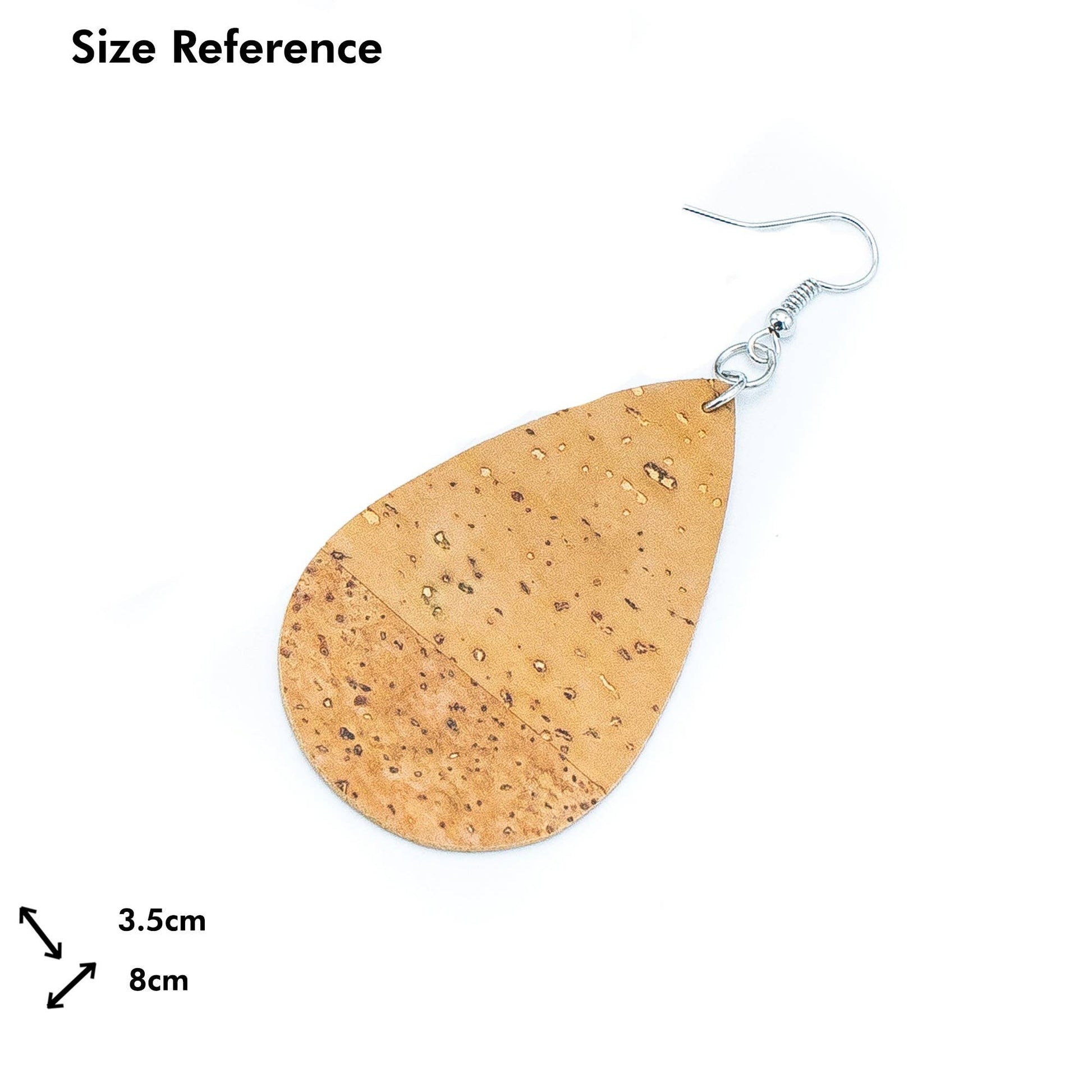 fabric handmade ladies earrings, stylish jewelry for women cork earringER-074-G-3