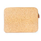 Natural Cork and Printed Notebook Laptop Sleeve - BAGF-074-1