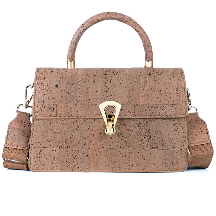 Sac élégant en liège avec boucle dorée - VALENA