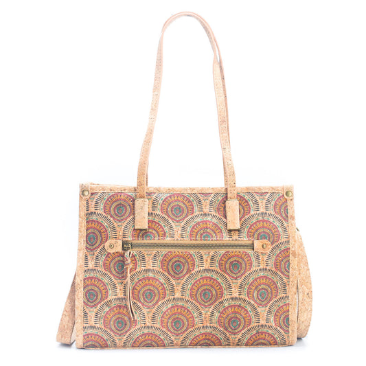 Natural Cork Women's Tote Bag with Shoulder Strap summer BAG-019-0