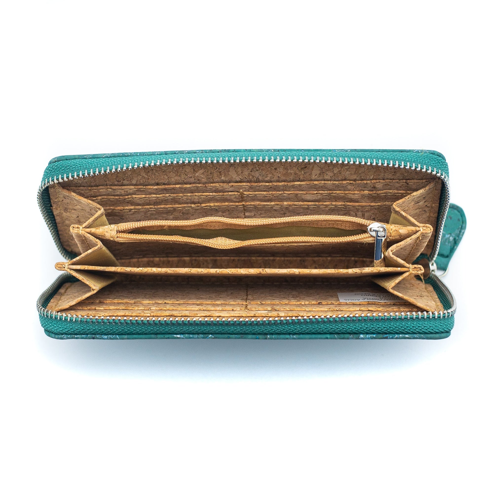 Turquoise Green Cork Wallet with Detachable Wrist Strap BAG-2084-2