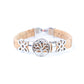 10mm flat wire colored cork wire and tree alloy hardware handmade ladies bracelet BR-101-MIX-5-1