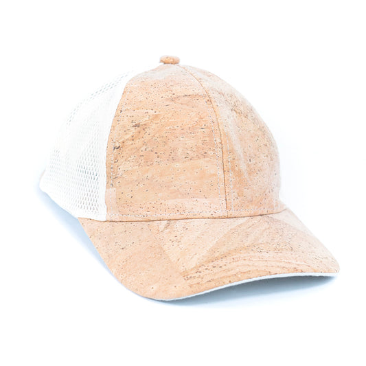 Cork Baseball Cap with Breathable Mesh L-1076-0