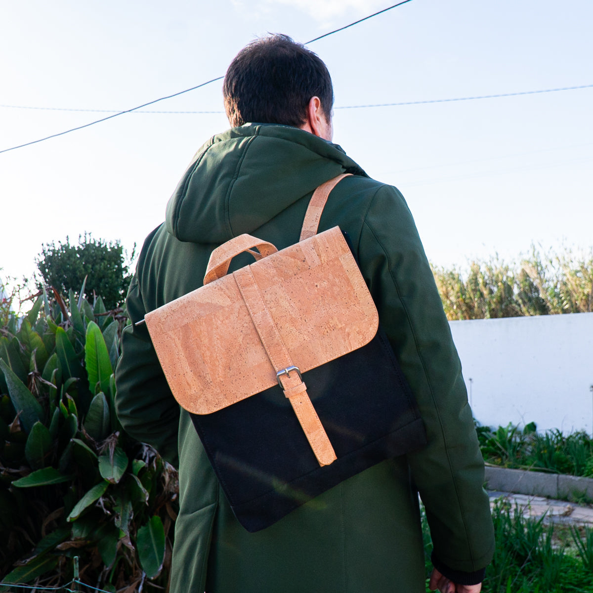 Cork and Canvas Fusion Laptop Commuter Backpack for Laptops Up to 15 Inches BAG-2287-2