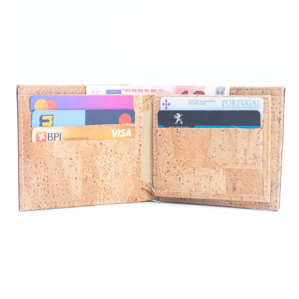 BUY 1 GET 1 FREE: Brown Cork Men's Cardholder Wallet  BAG-2074-DEF-3