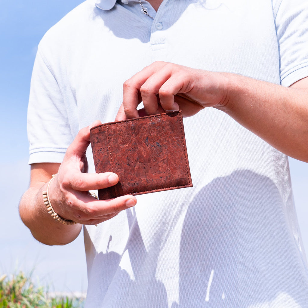 BUY 1 GET 1 FREE: Brown Cork Men's Cardholder Wallet  BAG-2074-DEF-1