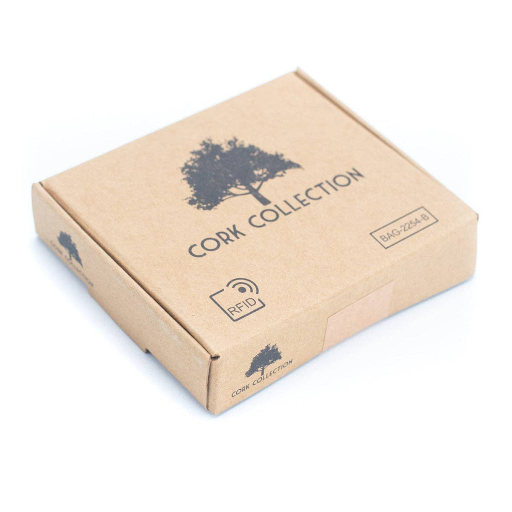 BUY 1 GET 1 FREE: Brown Cork Men's Wallet with Box Packaging BAG-2254-4