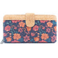 BUY 1 GET 1 FREE: Folding wallet Mandala flower pattern- Vegan Cork Wallet BAG-2220-2