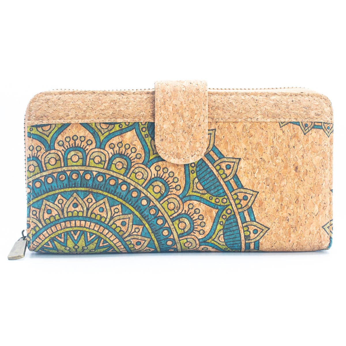 Natural Cork Mandala Pattern Women's Long Wallet/Cardholder BAG-2236-5