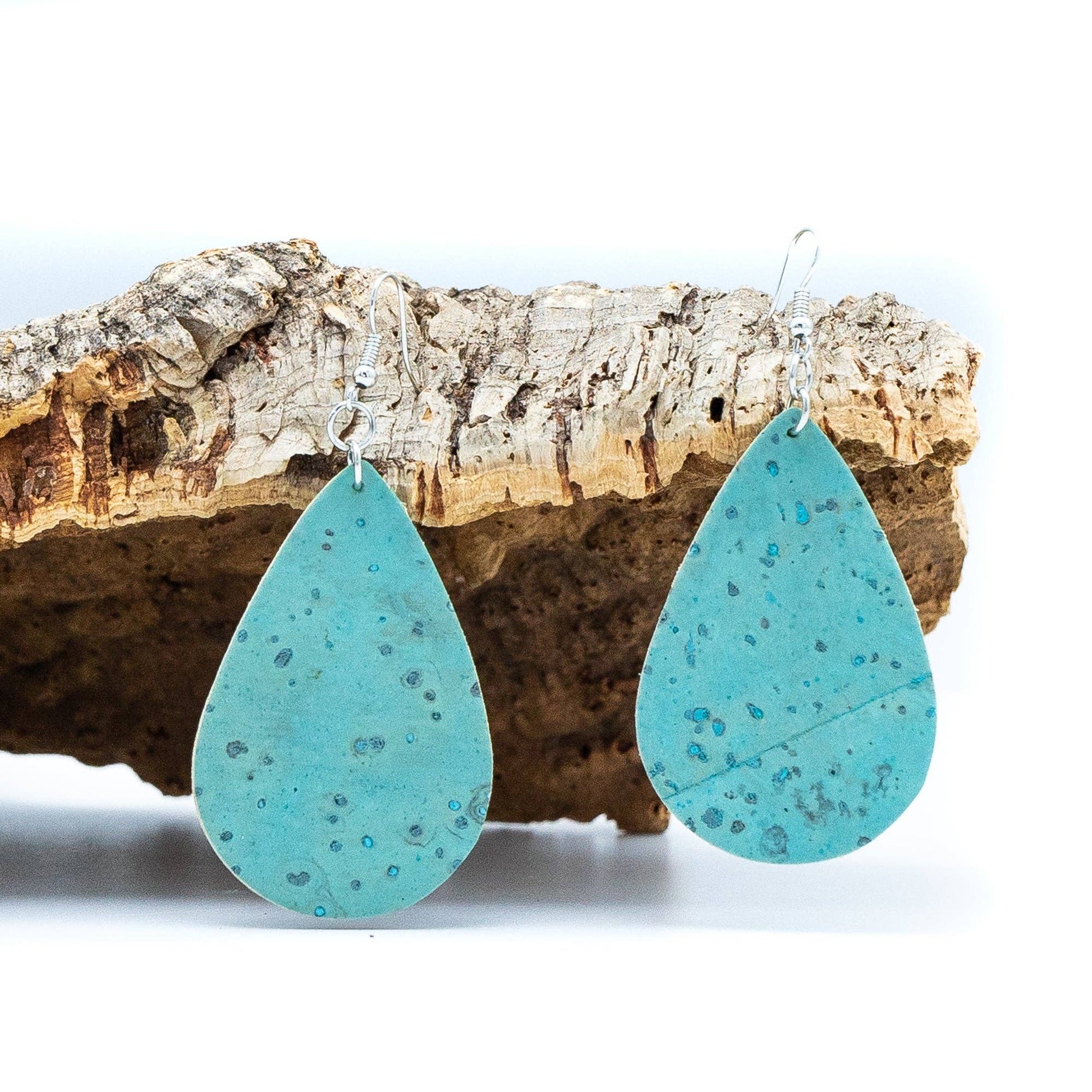fabric handmade ladies earrings, stylish jewelry for women cork earringER-074-G-2