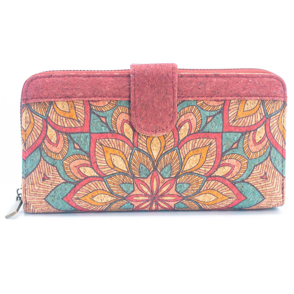 Natural Cork Mandala Pattern Women's Long Wallet/Cardholder BAG-2236-2