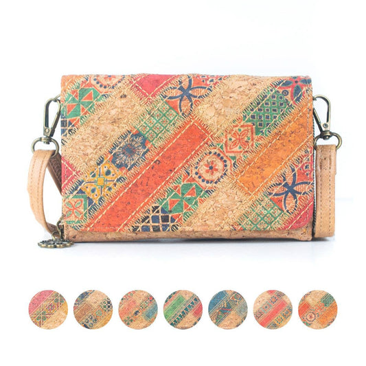 Natural Cork Women's Crossbody Wallet  BAGF-066-0