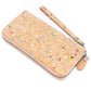 BUY 1 GET 1 FREE: Golden colors Natural cork Women Quilted Wallet Fold Card Holder Wallet  BAG-2204-6