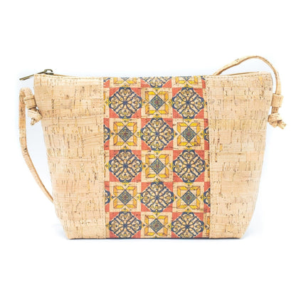 BUY 1 GET 1 FREE: Medium model Smart Printed Cork Crossbody Bag BAGD-308-12