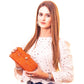 BUY 1 GET 1 FREE: Tangerine Cork Wallet with Magnetic Closure BAG-2062-C-1