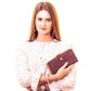 BUY 1 GET 1 FREE: Umber Brown Cork Wallet with Magnetic Closure BAG-2062-D-1