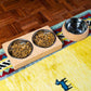 Cork Base and Stainless Steel Pet Food Bowl L-926-3